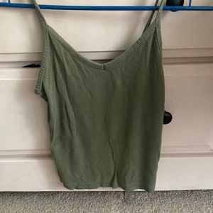 Army green American eagle spaghetti strap tank. Soft and sexy collection.
